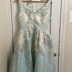 NWOT Maggy London Floral Brocade Fit & Flare Sz 8